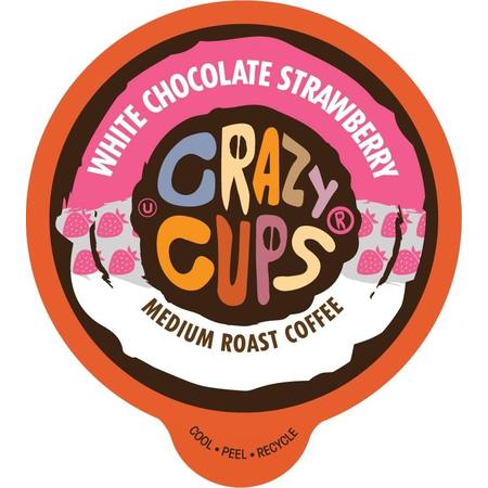 CRAZY CUPS Crazy Cups Flavored White Chocolate Strawberry, 22 Ct WM-CC-WhiteChoc-22